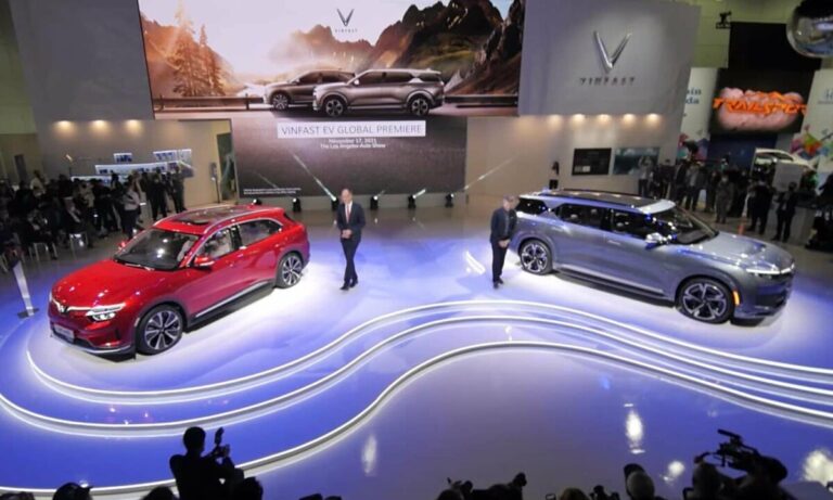 VinFast ra mắt hai mẫu ôtô điện VF e35 và VF e36 trên đất Mỹ