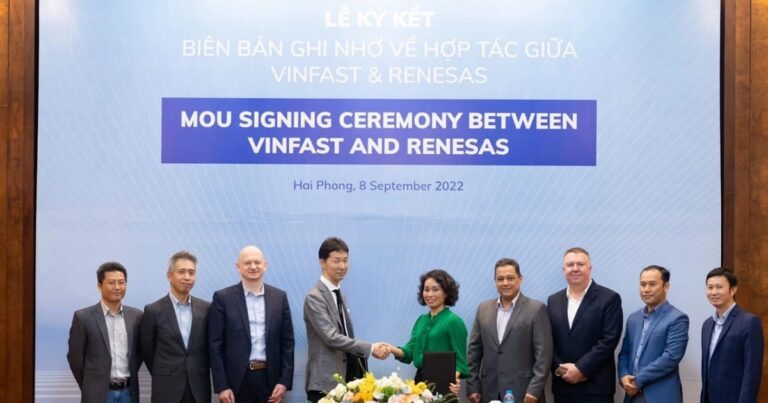 VinFast và Renesas hợp tác phát triển công nghệ ô tô điện