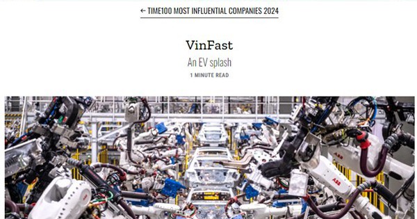 VinFast vào top 100 công ty có tầm ảnh hưởng nhất thế giới năm 2024
