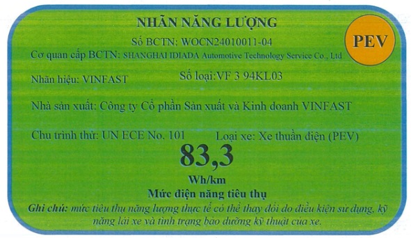 VinFast VF 3 lộ nhiều thông số kỹ thuật gây bất ngờ- Ảnh 2. VinFast VF 3 lộ nhiều thông số kỹ thuật gây bất ngờ- Ảnh 2.