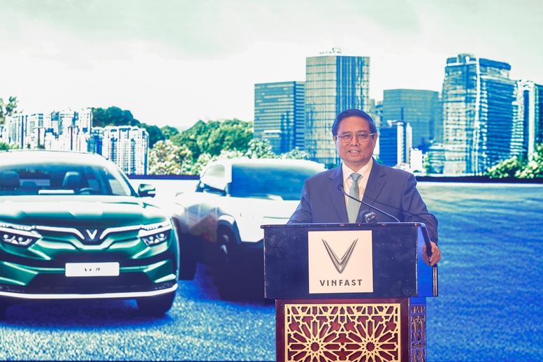 Thủ tướng dự lễ trưng bày và giới thiệu xe Vinfast tại UAE- Ảnh 1. Thủ tướng dự lễ trưng bày và giới thiệu xe Vinfast tại UAE- Ảnh 1.